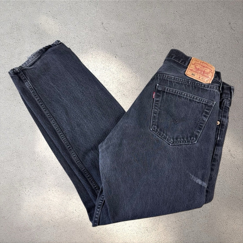 Vintage Levi's 501 XX Jeans Fit‎ 33x30 Black Denim USA Made 80s 90s 501-0660